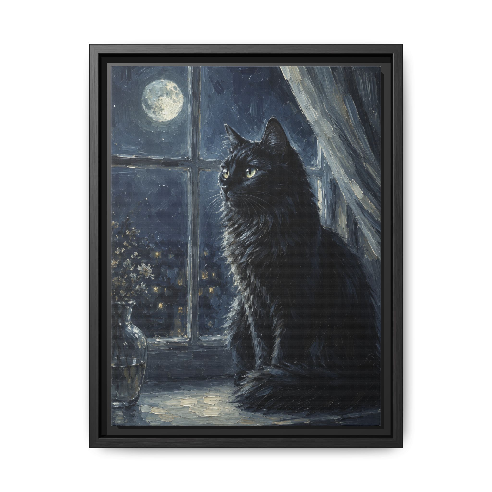Moonlit Window pet portrait style