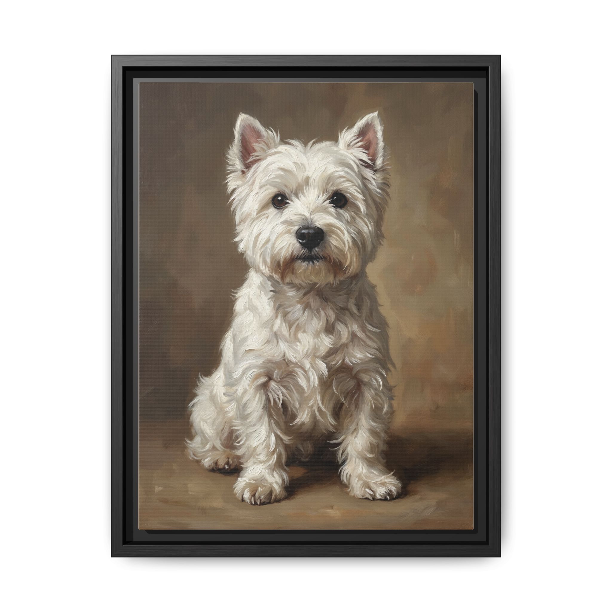 Warm Oil Paint pet portrait style